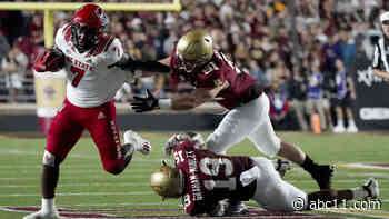 No. 22 NC State passes big road test by trouncing Boston College, 33-7