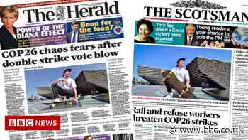 Scotland's papers: Rail and refuse 'chaos' fears during COP26 summit - BBC News