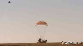 Russian filmmakers land after shoot aboard International Space Station