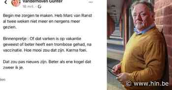 Van Ranst met dood bedreigd door Limburgse dancinguitbater: “Ik wil in dialoog met Marc” - Het Laatste Nieuws