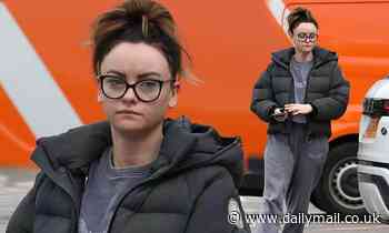 Katie McGlynn looks glum as she heads out for food shop after Strictly exit - Daily Mail