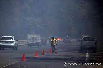 Toma precauciones: Hay cierre en la México-Cuernavaca por accidente - 24 HORAS