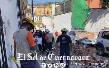 Colapsa una barda en pleno centro de Cuernavaca - El Sol de Cuernavaca