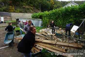 IN BEELD. 200 Kempense vrijwilligers aan het werk in overstroomde dorp Prayon: “Geen eindpunt, maar startdag”