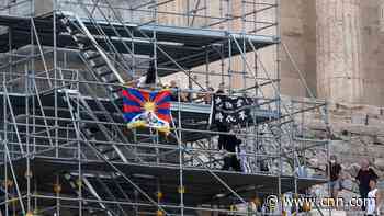 Protest in Athens as Beijing prepares for Olympic Games flame