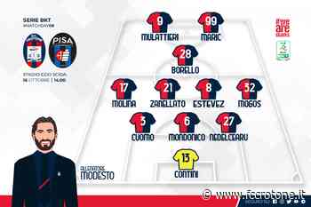 #CrotonePisa, le formazioni ufficiali - FC Crotone - F.C. Crotone