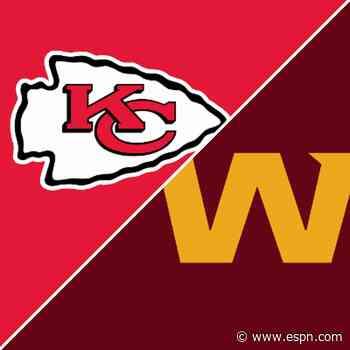 Follow live: Chiefs looking to hold off Washington, get back to .500