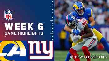 Rams vs. Giants Week 6 Highlights | NFL 2021 - NFL