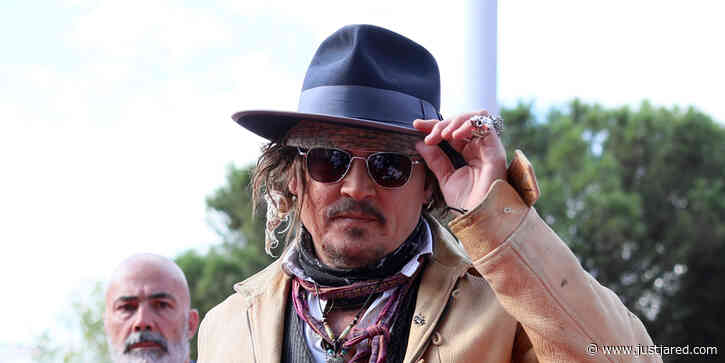 Johnny Depp Attends 'Puffins' Premiere in Italy