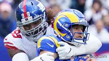 Giants' Williams bothered by boos in loss to Rams
