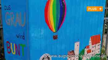 Ein grauer Kasten wird in Mindelheim zum bunten Kunstwerk - Augsburger Allgemeine