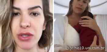 Lorena Improta desabafa sobre o medo de não conseguir amamentar sua filha - NE10