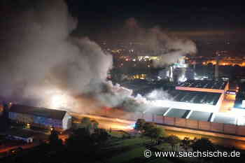 Riesa: Großbrand auf Firmengelände in Elsterwerda - Sächsische.de
