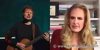 Adele jokingly threw shade at Ed Sheeran over their album release dates - cosmopolitan.com