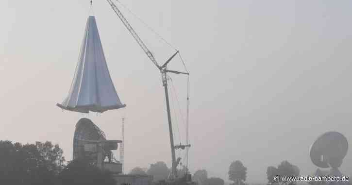 Neue Hülle für Industriedenkmal mit Luft befüllt