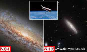 Hubble finds 'burst' of star formation in spiral galaxy 80 million light-years from Earth 