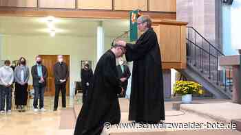 Investitur von Tobias Geiger in Nagold: Mit zitternden Knien und etwas Humor