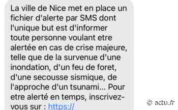 Vous avez reçu ce SMS de la mairie de Nice ? On vous explique pourquoi - actu.fr