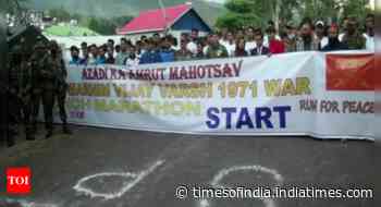 J&K: Indian Army organises marathon to commemorate 'Swarnim Vijay Varsh' of 1971 Indo-Pakistan war, 'Azad - Times of India