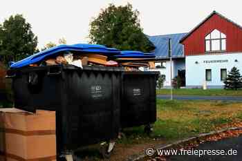 Müllcontainer verschandeln Ortsmitte - Freie Presse