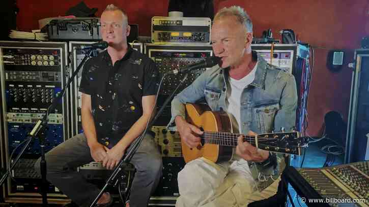Sting & His Son Joe Sumner Perform ‘Message in a Bottle’ at UCLA Environmental Benefit: Exclusive Video