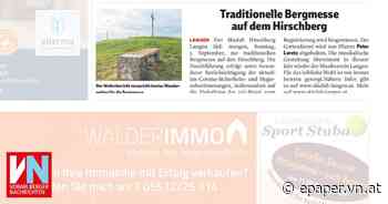Traditionelle Bergmesse auf dem Hirschberg - Vorarlberger Nachrichten | VN.AT