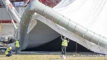 Erdfunkstelle Raisting - Neue Radom-Hülle: Die Montage im Zeitraffer - Starnberg - SZ.de - Süddeutsche Zeitung