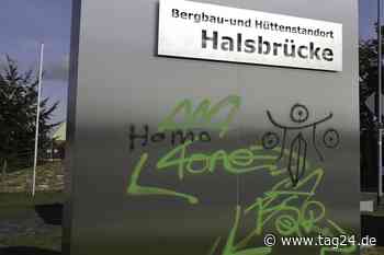 Chemnitz: Was für eine Schmiererei - Graffiti-Sprayer von Anwohner auf frischer Tat ertappt - TAG24