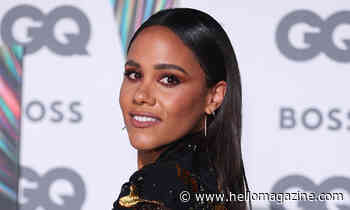 Alex Scott causes a stir with thigh-high boots and T-shirt dress at raucous 37th birthday bash - HELLO!