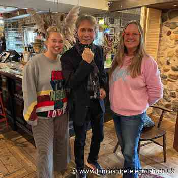 Sir Cliff Richard pictured in Lancashire hotel before gig