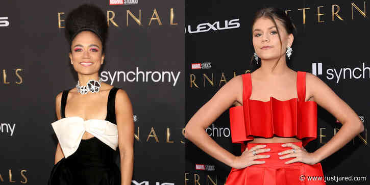 'Eternals' Stars Lauren Ridloff & Lia McHugh Look So Chic at L.A. Premiere - See Photos!