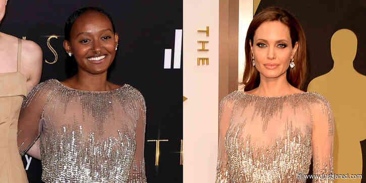 Zahara Jolie-Pitt Wears Mom Angelina Jolie's Oscars Dress from 2014 at the 'Eternals' Premiere