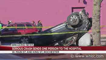 RPD: 1 hospitalized after crash on city's west side