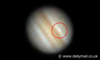 Moment mysterious object slams into Jupiter AGAIN is captured by Japanese astronomers