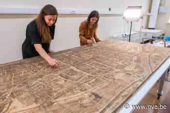 Oudste stadsplan Antwerpen ondergaat restauratie: “Je blijft... (Antwerpen) - Gazet van Antwerpen