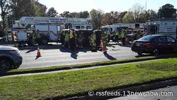 First responders on the scene of two-vehicle crash on Indian River Road