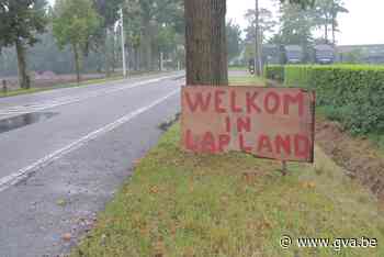 Ligt Wuustwezel in Lapland? Ludieke actie om slecht wegdek aan te klagen - Gazet van Antwerpen