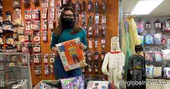 Costume donation brings Halloween ‘boost’ for kids at Calgary shelter