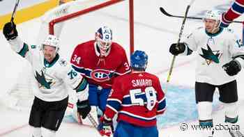 Sharks dominate Canadiens in Montreal's 4th straight loss