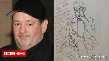 Johnny Vegas sends artwork to St Helens care home to thank staff - BBC News