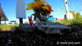Officer goes viral for tending to trashed memorial of girl killed in 1999 crash