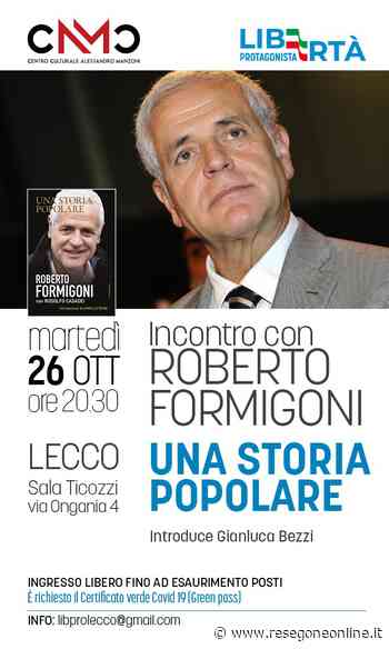 Formigoni a Lecco per presentare "Una storia popolare" - ResegoneOnline