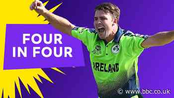 T20 World Cup: Ireland's Curtis Campher take four wickets in four balls against Netherlands