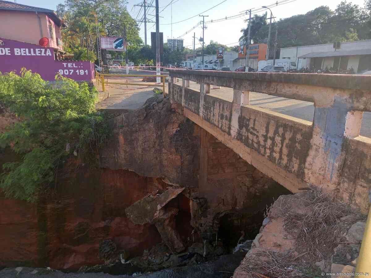 Lambaré: Municipio exige a Wiens que repare puente colapsado - ADN Digital