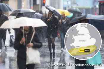 London weather: Met Office issues 11-hour yellow rain warning