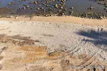 Lavori per il ripascimento del litorale allo Scoglio di Frisio - TraniViva