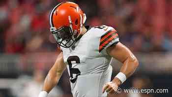 Browns' Mayfield (shoulder) out; Keenum starts