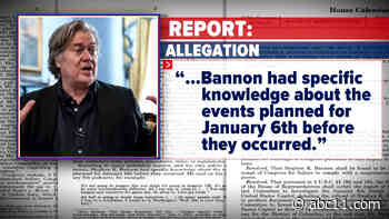 Jan. 6 committee recommends criminal contempt charges for Steve Bannon after defying subpoena