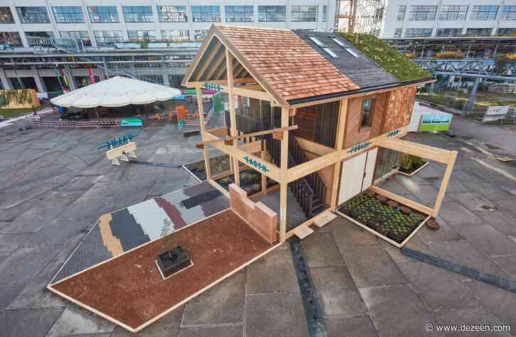 House built from 100 different plant-based materials unveiled at Dutch Design Week