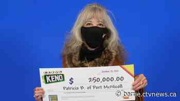 Retired Port McNicoll woman celebrates second big lottery win - CTV News Barrie